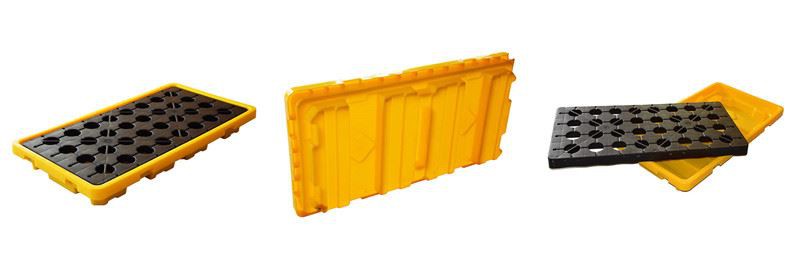 Rotomolding 2 drum spill tray Rotomolding 2 drum spill tray