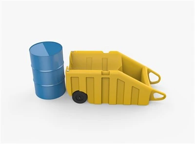 Carro de bidons industrial de 200 l amb dipòsit